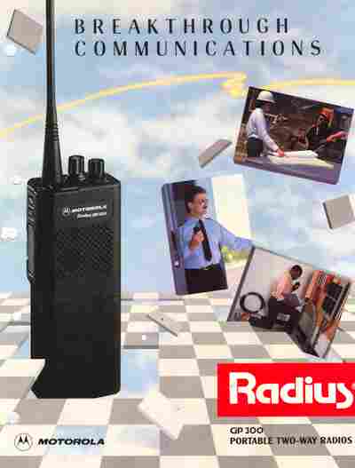 Буклет Motorola Radius GP 300, 55-1569, Баград.рф